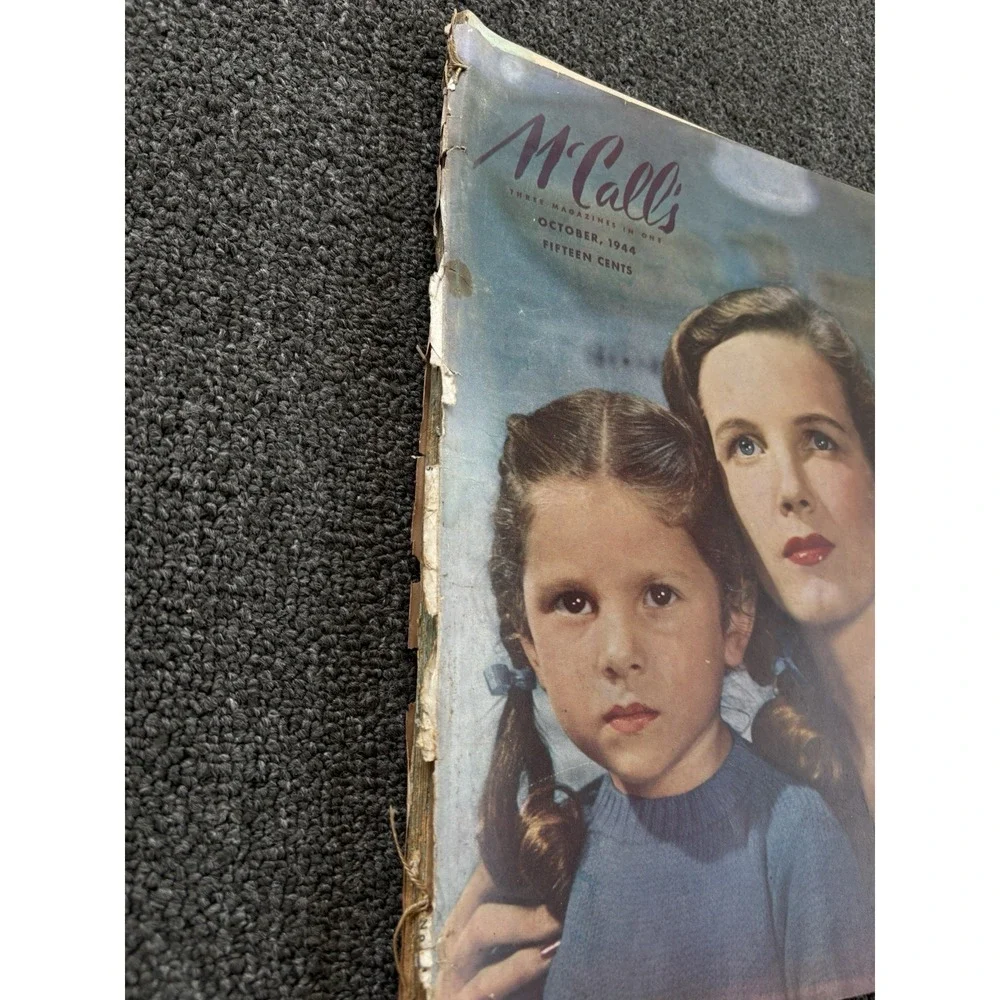 Lot 2 Vintage McCall's Magazine October 1944 December 1949 Mid‎ Century